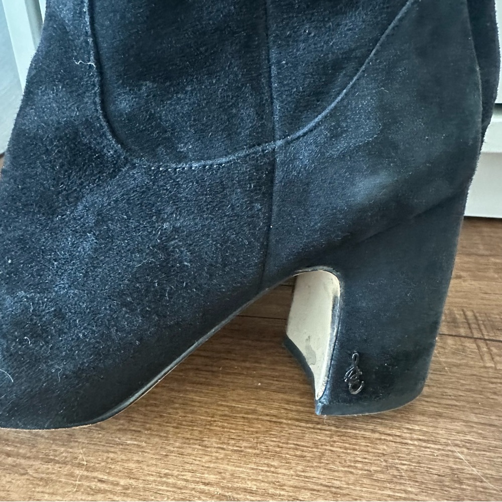 Sam Edelman Black Suede Boots size 8 - Picture 5 of 6